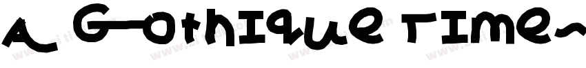 A Gothique Time字体转换